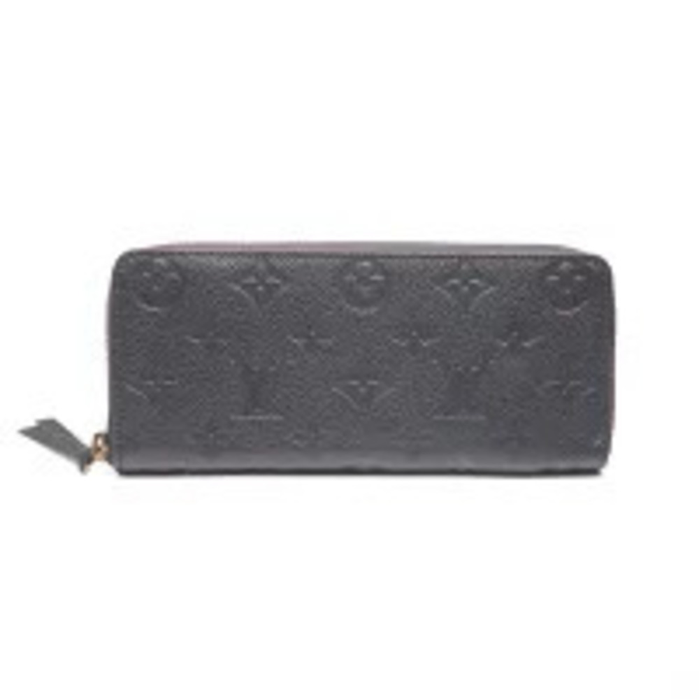 Louis Vuitton Monogram Portefeuille Clemence Long Wallet Navy Blue